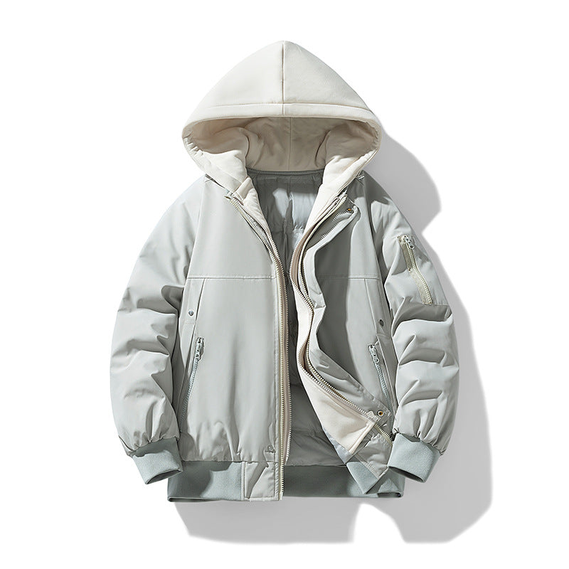 Damen wattierte Übergangsjacke mit abnehmbarem Kapuzensystem und stylischem Innenfutter EB