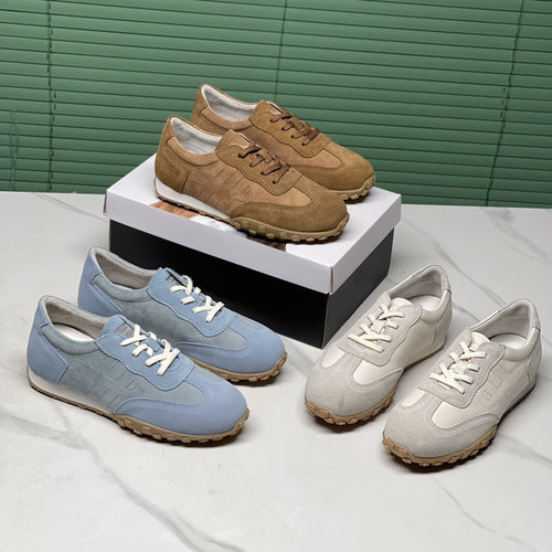 Damen Sportliche Sneaker mit hochwertigem Wildleder-Obermaterial und rutschfester Sohle EB