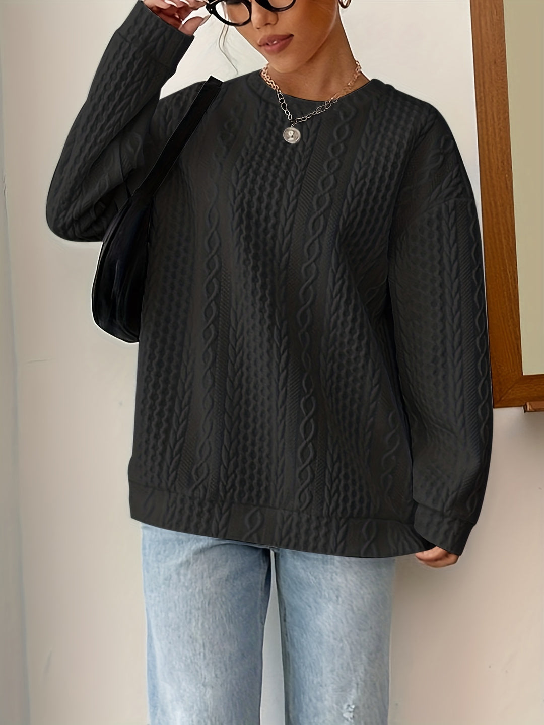 Damen Grobstrickpullover EB