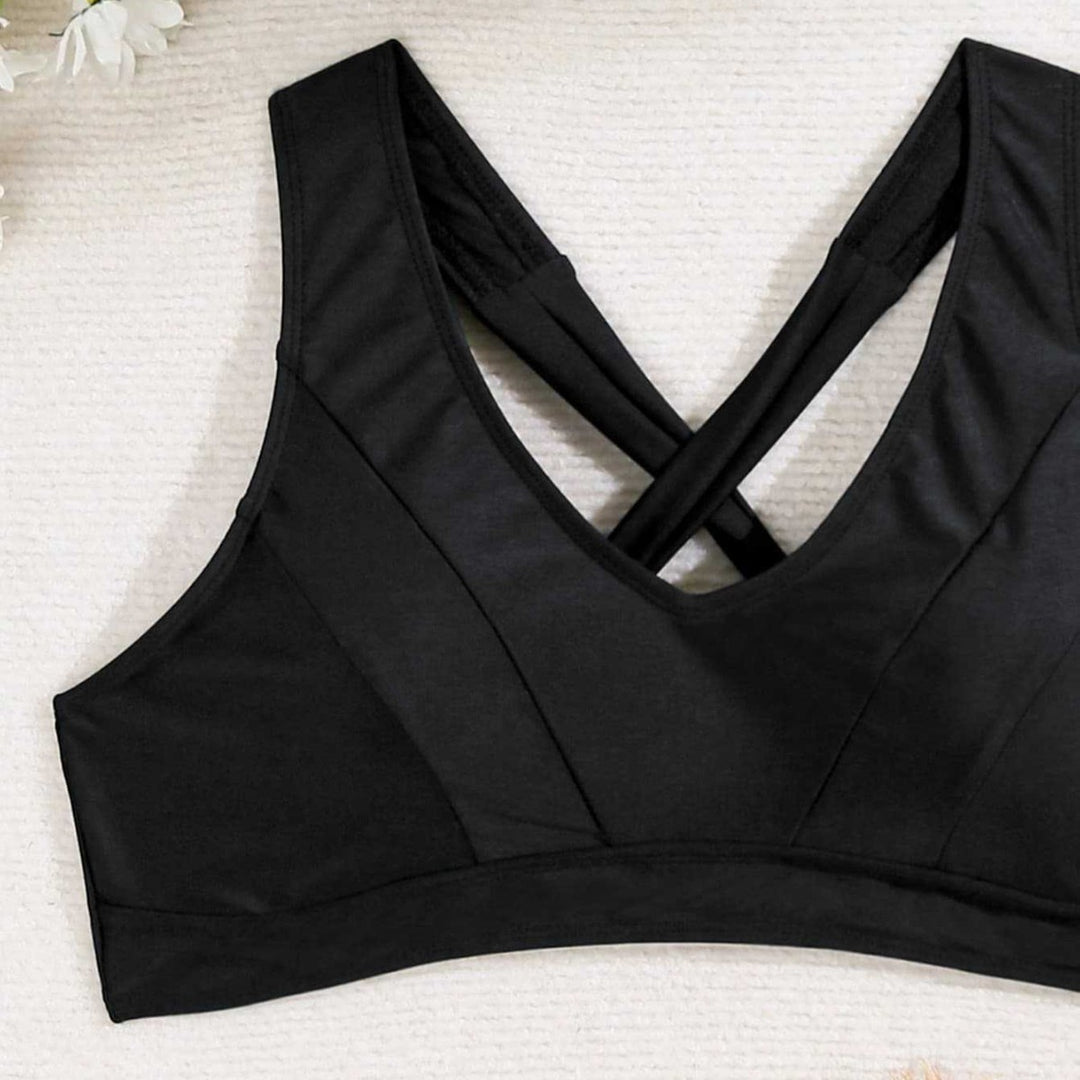 Damen Sport-Bikini-Oberteil mit elegantem Rückenschnitt EB