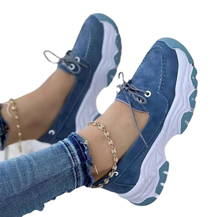 Damen Bequeme Slip-On Sneakers mit ergonomischer Sohle EB