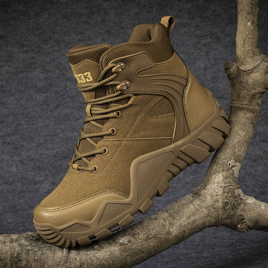 Herren schwere Outdoor-Boots mit wasserabweisendem Obermaterial und rutschfester Sohle EB