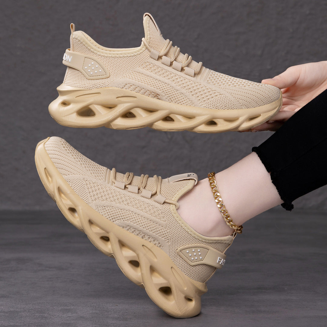 Damen Hochleistungs-Laufschuhe mit atmungsaktivem Obermaterial und dämpfenden Sohlentechnologien EB