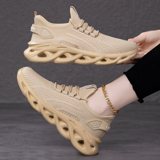 Damen Hochleistungs-Laufschuhe mit atmungsaktivem Obermaterial und dämpfenden Sohlentechnologien EB