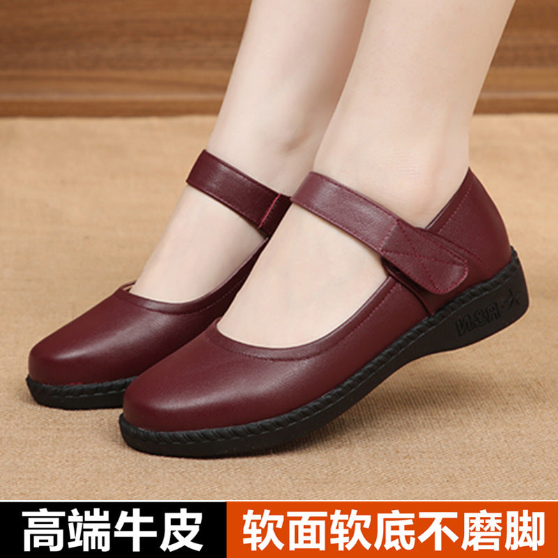 Damen Mary Jane Ballerinas mit verstellbarem Riemen und ergonomischer Sohle EB