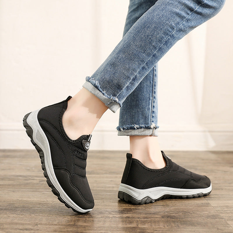 Damen Bequeme Slip-On Laufschuhe EB
