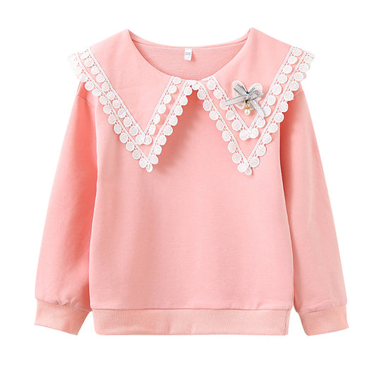 Damen Sweatshirt mit weitem Kragen EB