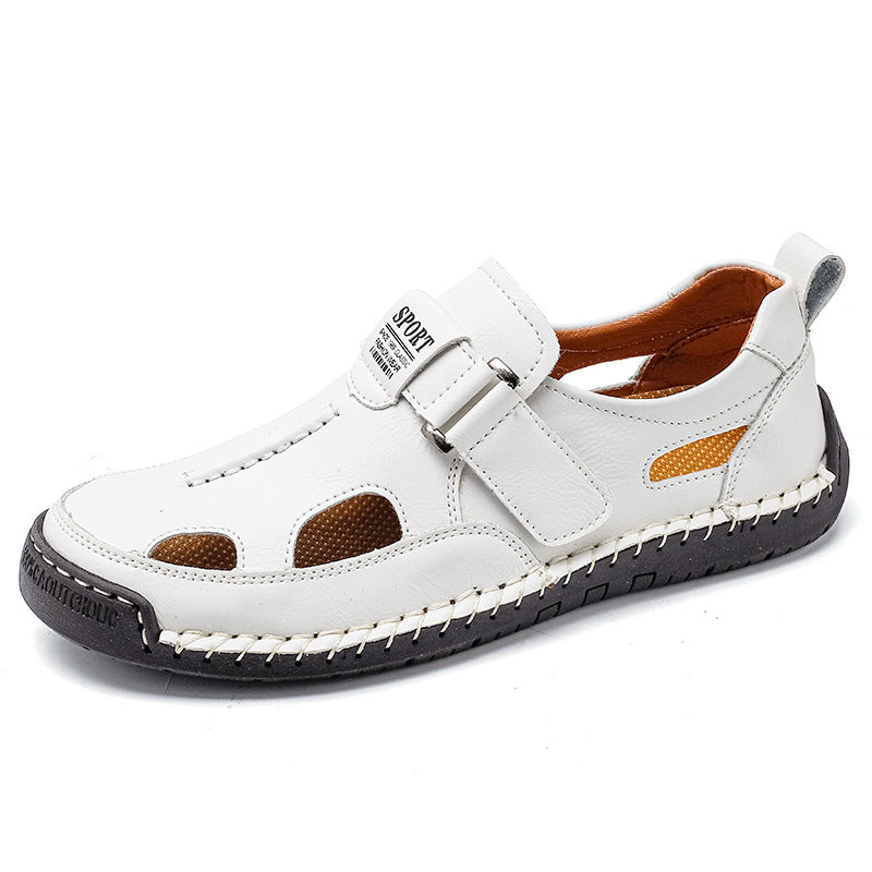 Herren Sportliche Leder-Sandalen mit ergonomischer Sohle EB