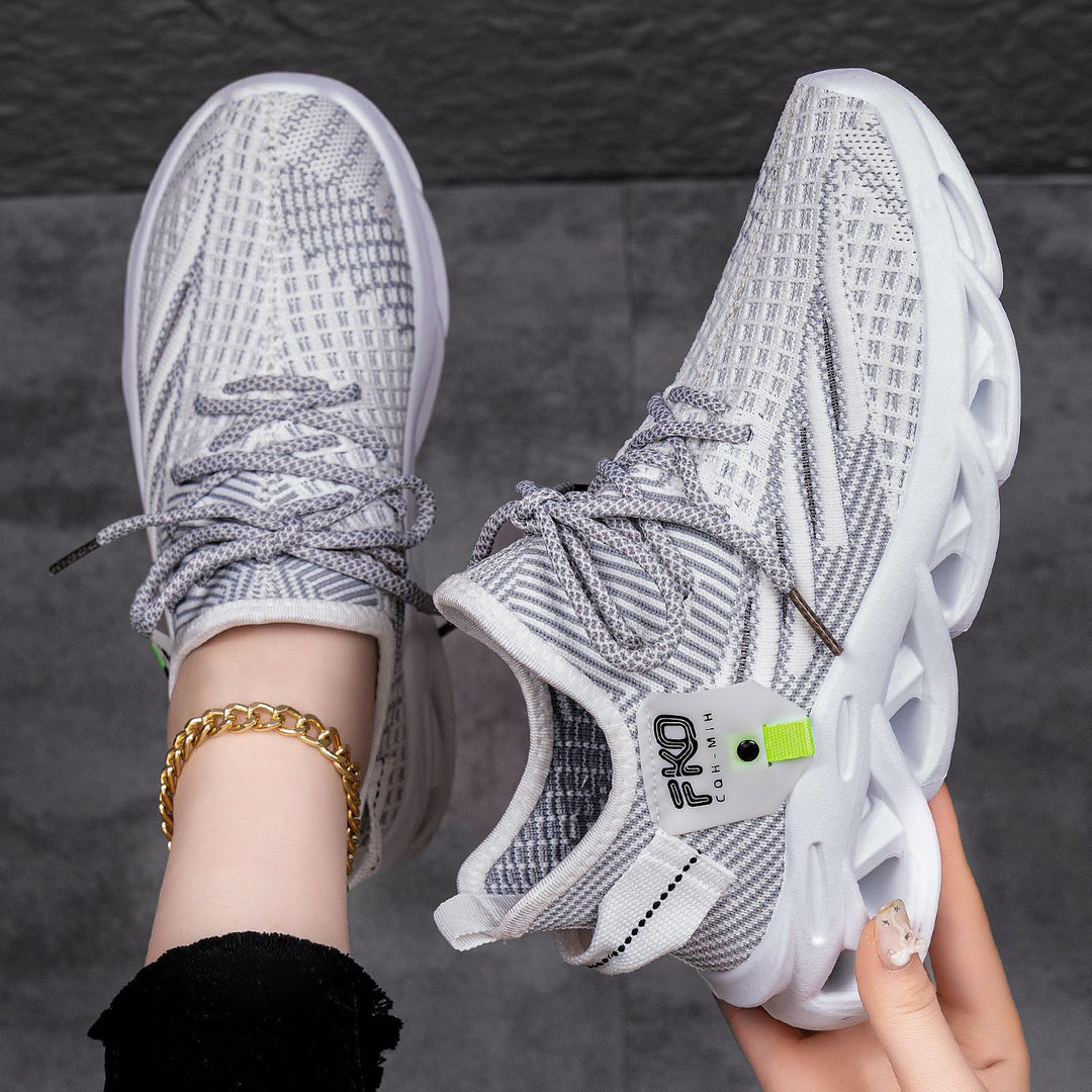 Damen Sportliche Sneaker mit atmungsaktivem Obermaterial und dämpfender Sohle EB