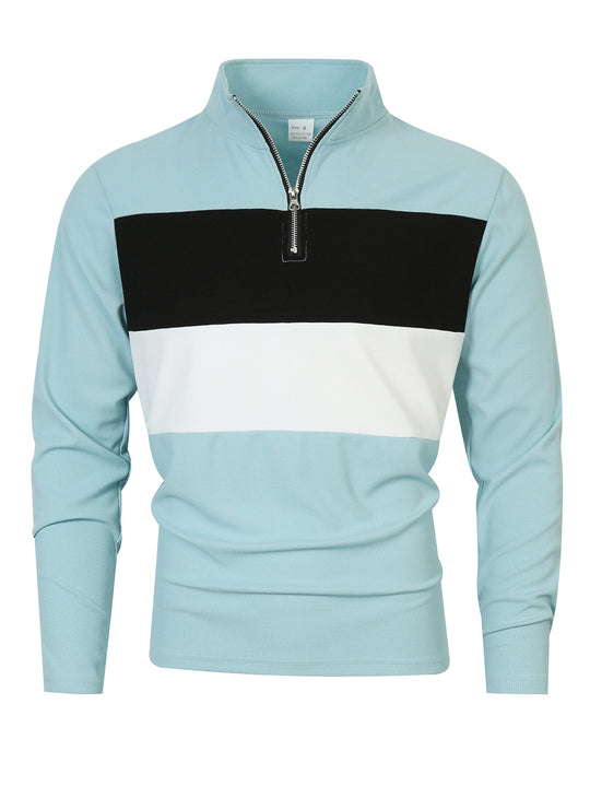Herren Freizeitpullover mit modernem Reißverschluss EB