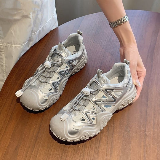 Damen Sportliche Sneakers mit atmungsaktiver Mesh-Oberfläche und rutschfester Sohle EB