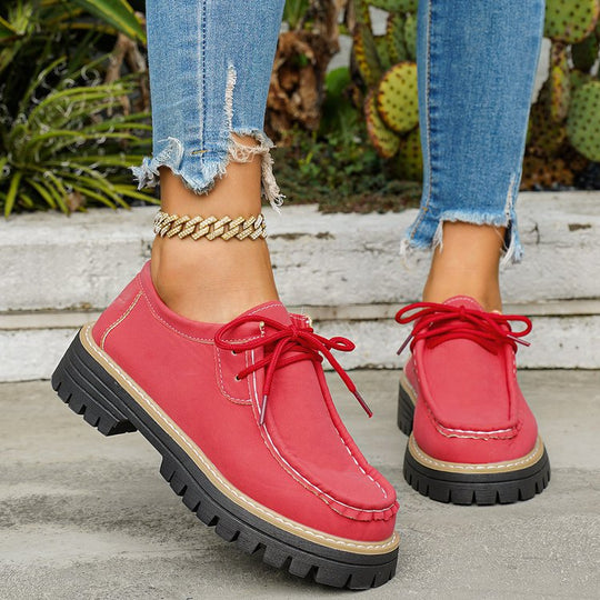 Damen Komfortable Walking-Schuhe mit stabiler Profilsohle und lässigem Design EB