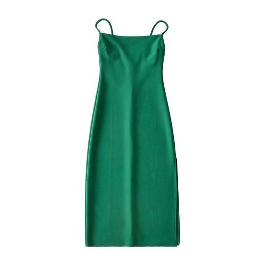 Damen langes Abendkleid mit elegantem Schlitz EB