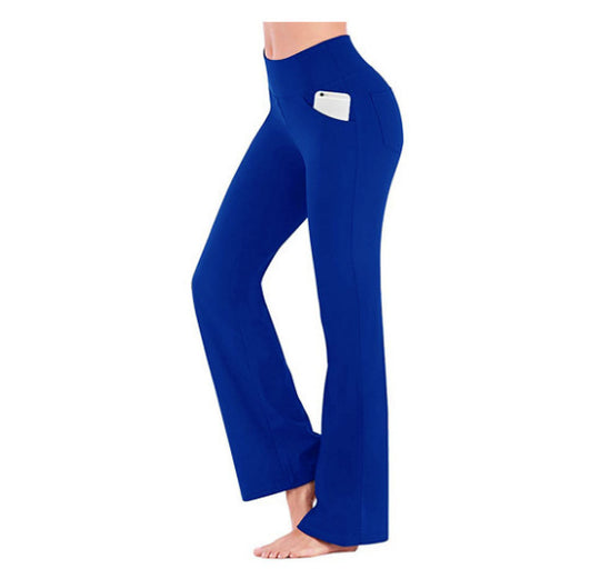 Damen Yoga-Hose mit hohem Bund und flared Schnitt EB