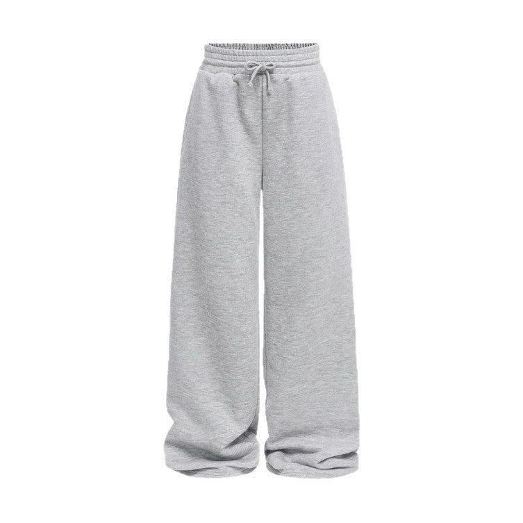 Unisex nan locker fallende Loungehose mit elastischem Kordelbund, Eingrifftaschen und geradem Bein EB