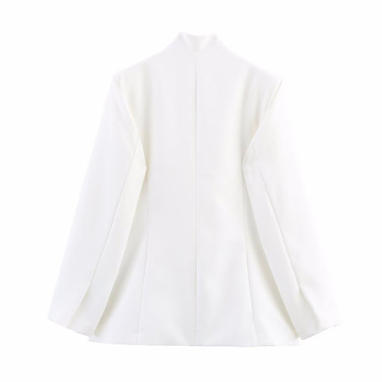 Damen Elegante Blazerjacke mit asymmetrischem Schnitt und modernen Details EB