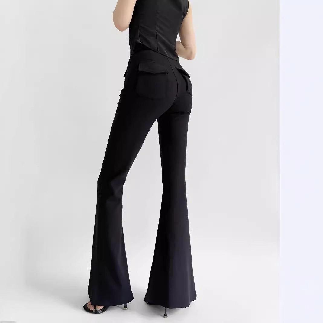 Damen elegante Flared-Hose EB