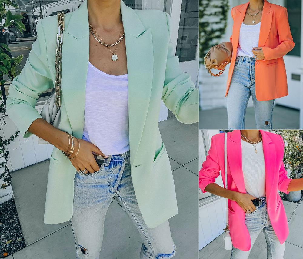 Damen Eleganter Blazer mit strukturiertem Schnitt EB
