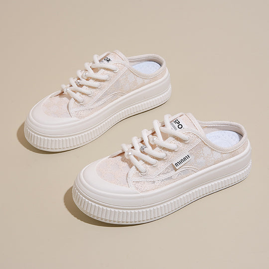 Damen Bequeme Slip-On Sneakers mit luftiger Textiloberfläche EB