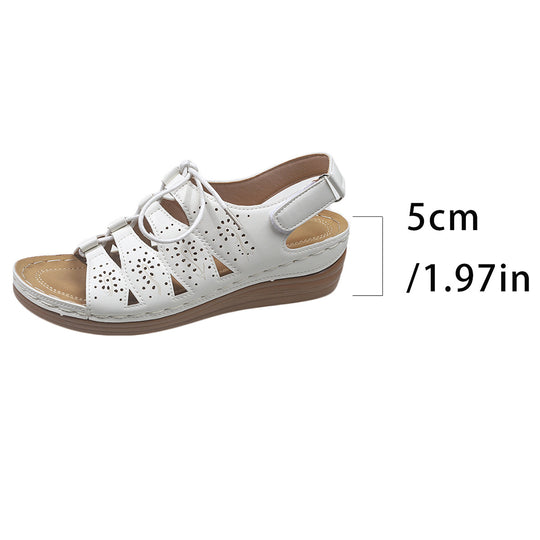 Damen komfortable Sandalen mit luftigem Design und verstellbarem Riemen EB