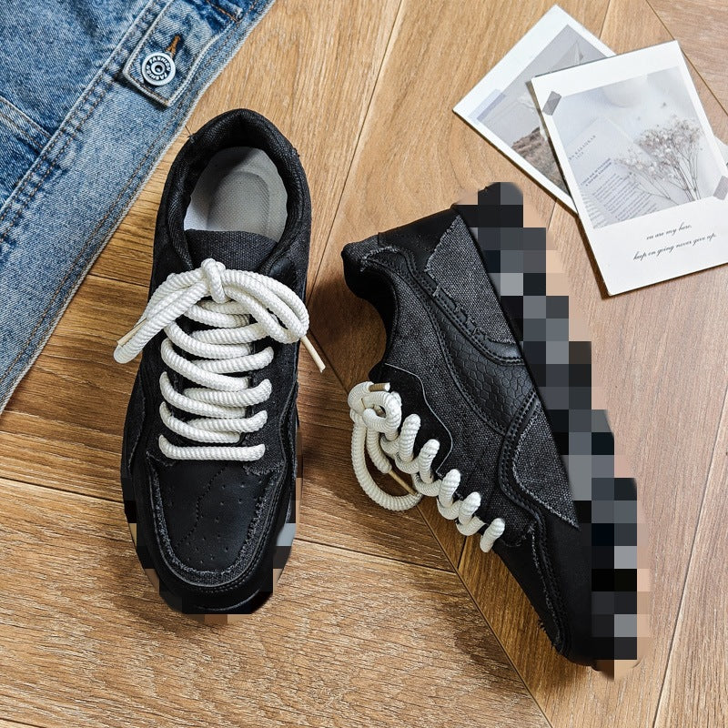 Damen Komfortable Plattform Sneakers mit atmungsaktiver Oberfläche EB