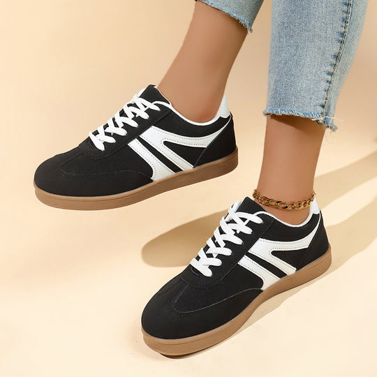 Damen sportliche Freizeitsneaker mit rutschfester Laufsohle und atmungsaktivem Obermaterial EB