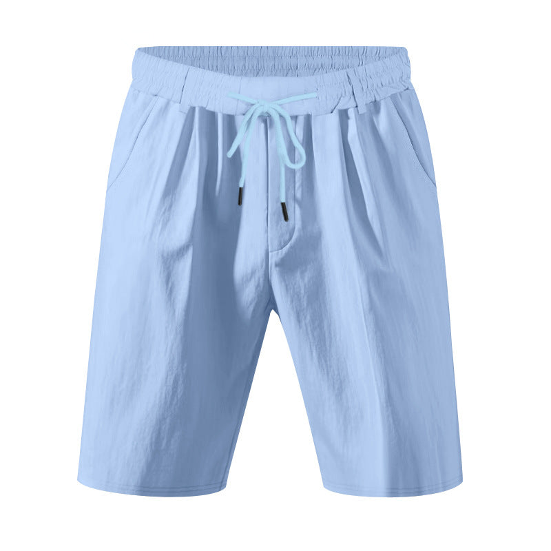 Damen bequeme Sweatshorts mit verstellbarem Bund und Seitentaschen EB