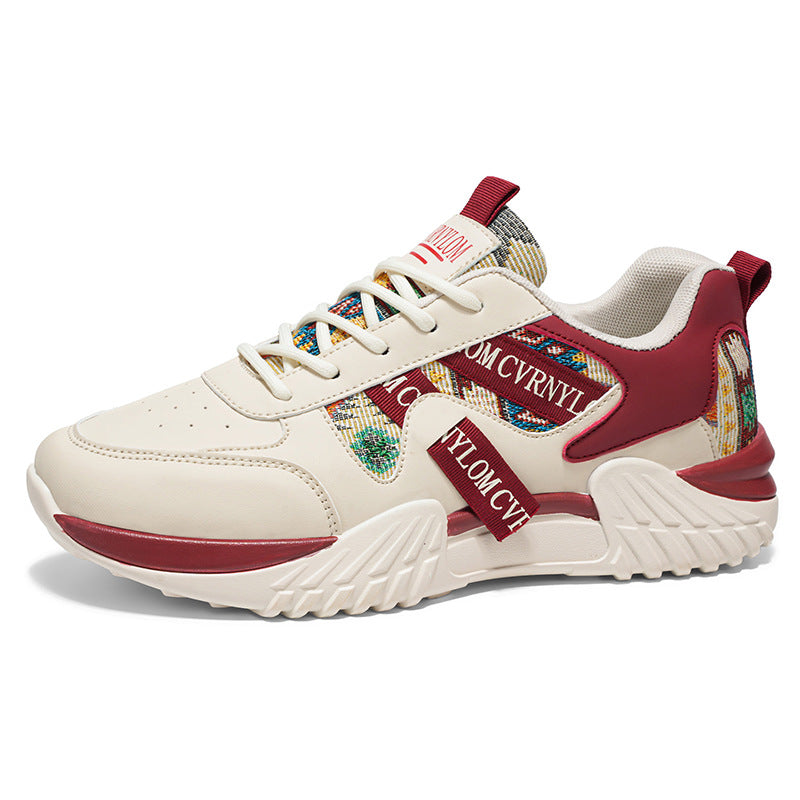 Damen Sportliche Sneakers mit einzigartiger farbenfroher Oberflächenstruktur EB