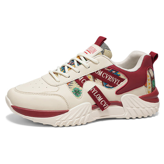 Damen Sportliche Sneakers mit einzigartiger farbenfroher Oberflächenstruktur EB