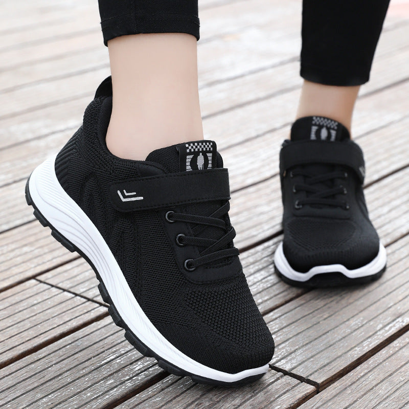 Damen Sportliche Laufschuhe mit flexiblem Klettverschluss und atmungsaktivem Obermaterial EB