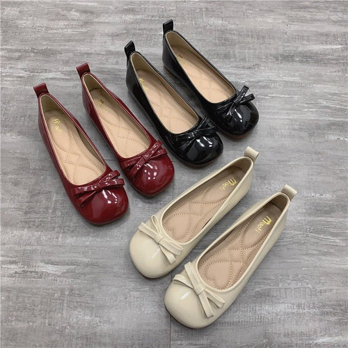 Damen Ballerinas mit süßer Schleifenapplikation und komfortablem Fußbett EB