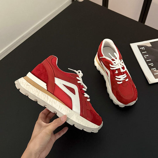 Damen sportive Sneaker mit atmungsaktiver Mesh-Oberfläche und dämpfender Sohle EB