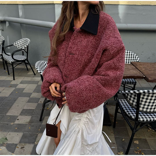 Damen oversized Wolljacke EB