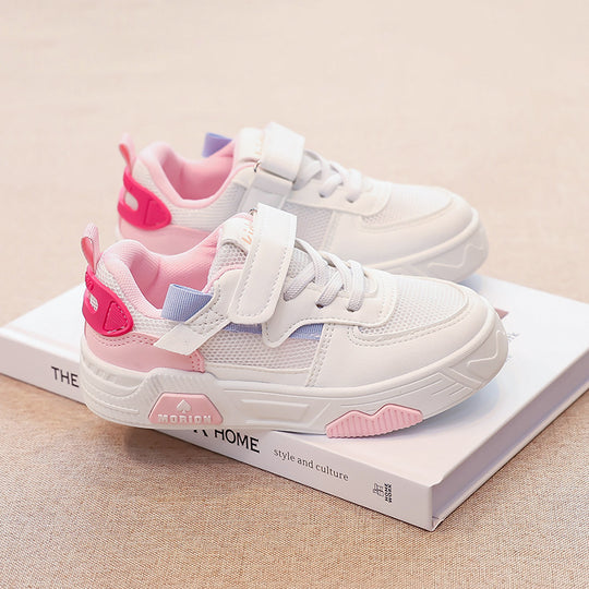 Damen atmungsaktive Klett-Sneaker mit modischem Design und dämpfender Sohle EB