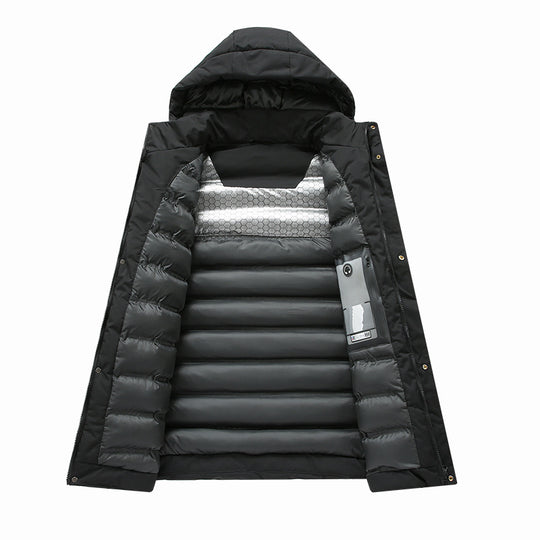 Herren isolierte Funktionsjacke mit kapuze und wasserabweisenden Eigenschaften EB