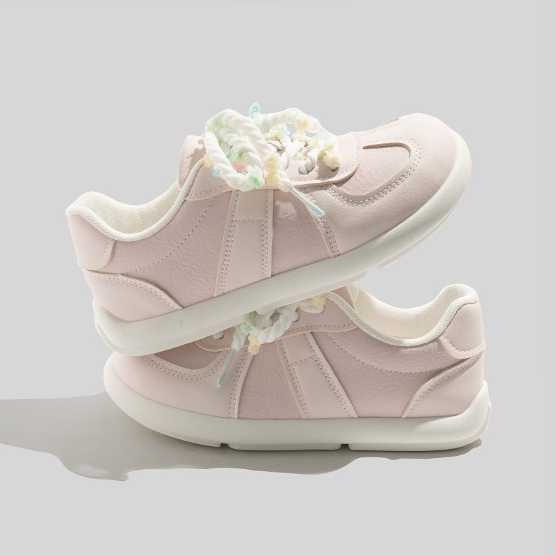 Damen Sneaker mit einzigartiger Blumendekoration und flexibler Komfortsohle EB