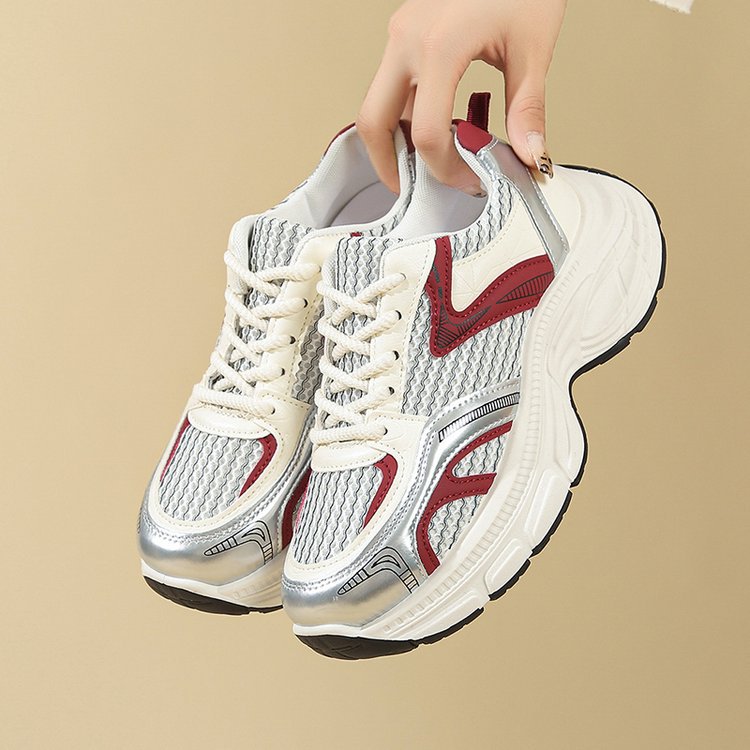 Damen sportliche Sneakers mit atmungsaktivem Netzdesign und elegantem Profil EB