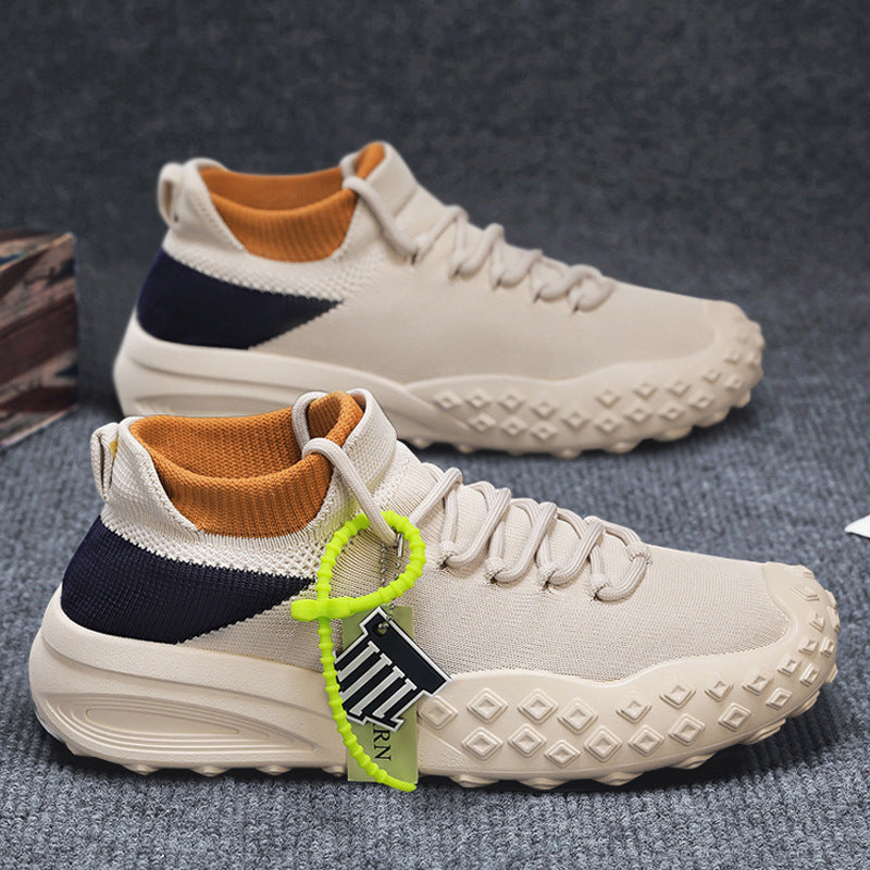 Damen Sportliche Sneaker mit hoch atmungsaktivem Strick-Obermaterial und rutschfester Sohle EB