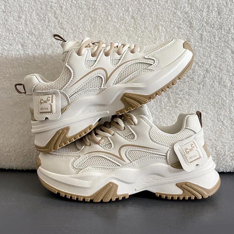 Damen Sportliche Chunky Sneaker mit atmungsaktiver Obermaterialstruktur EB
