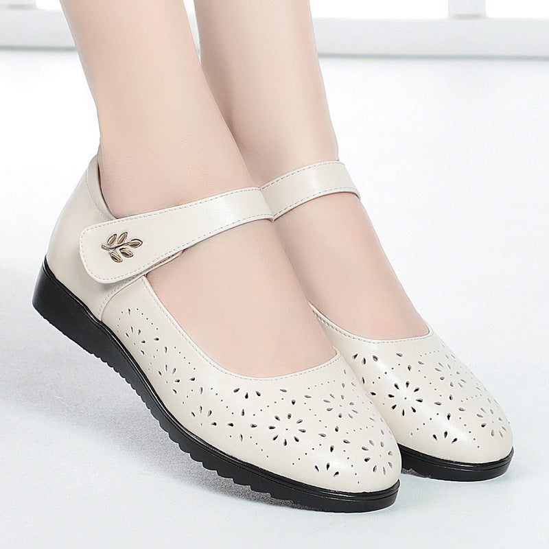Damen Komfortable Ballerinas mit Mary Jane Verschluss EB