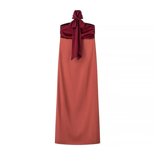 Damen Maxikleid mit schickem Taillenausschnitt und fließendem Design EB