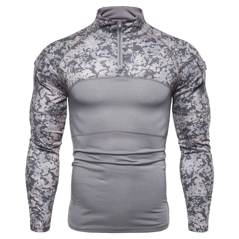 Herren Funktionsshirt mit Stehkragen und Reißverschluss EB