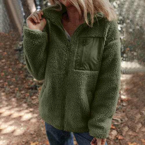 Damen Jacke mit hochabschließendem Kragen und praktischer Brusttasche EB