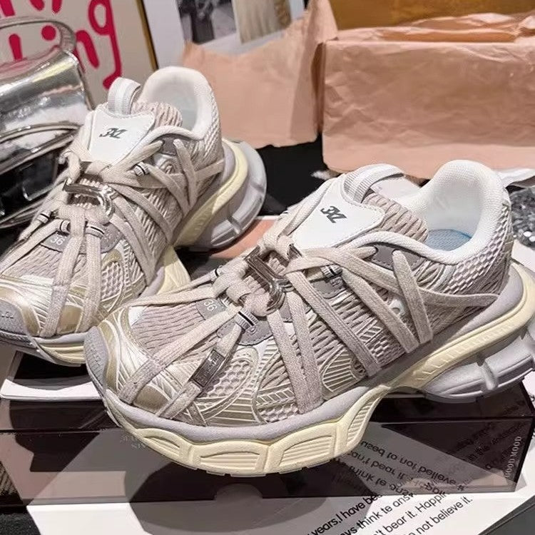 Damen Sportliche Sneakers mit innovativem Schnellschnürsystem und atmungsaktivem Obermaterial EB