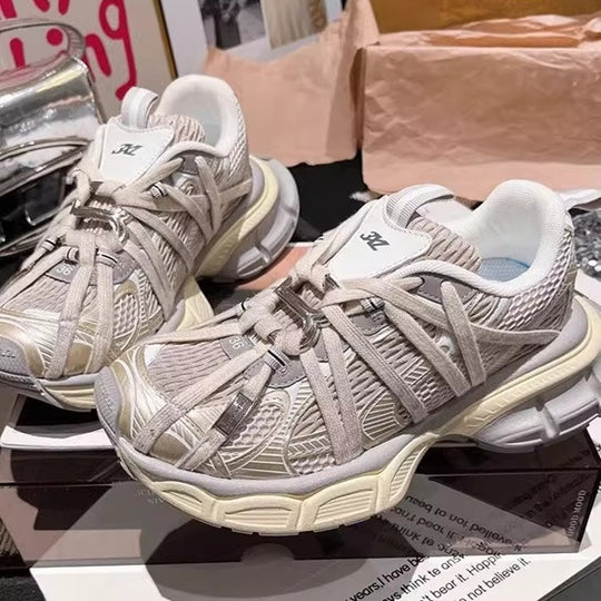 Damen Sportliche Sneakers mit innovativem Schnellschnürsystem und atmungsaktivem Obermaterial EB