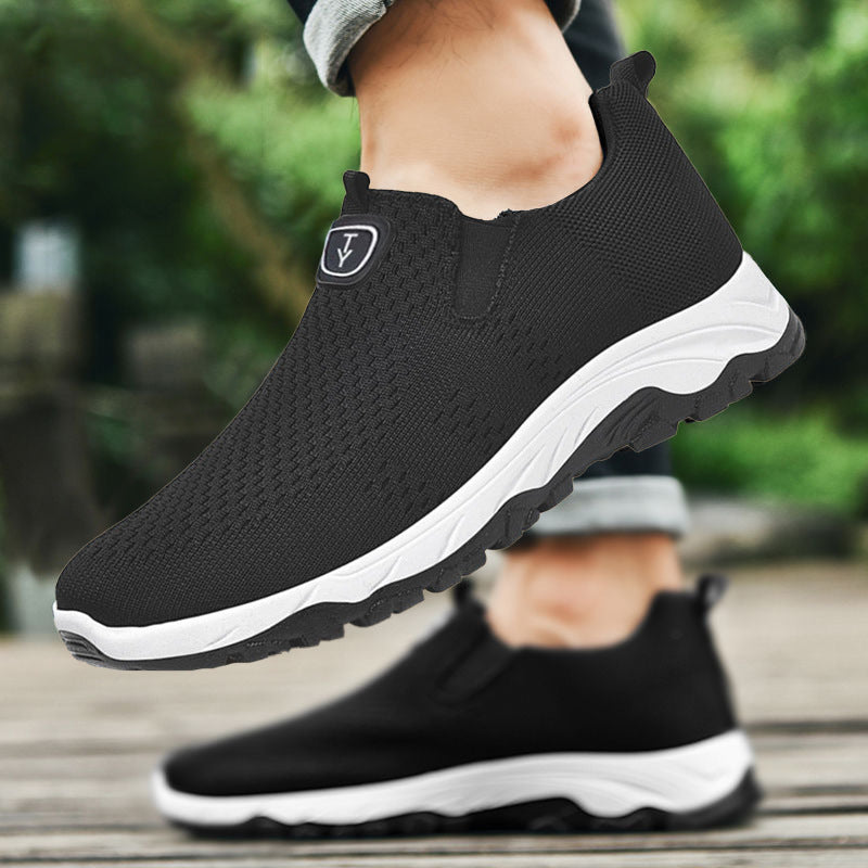 Damen Sportliche Slip-On Sneakers mit flexiblem Design und atmungsaktiver Oberflächenstruktur EB