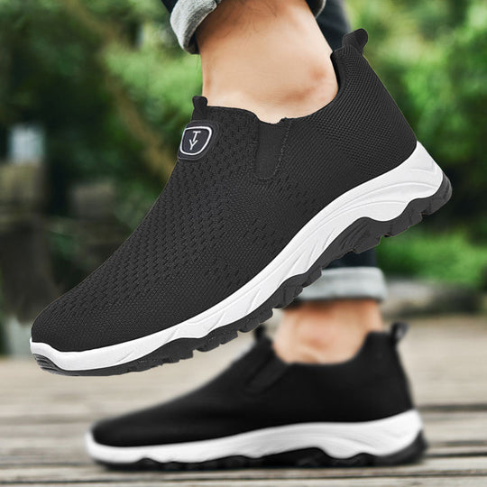 Damen Sportliche Slip-On Sneakers mit flexiblem Design und atmungsaktiver Oberflächenstruktur EB