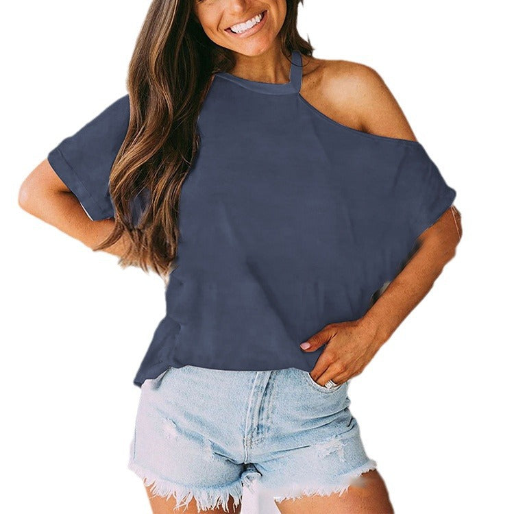 Damen Off-Shoulder Oberteil mit lässigem Design und modernen Akzenten EB