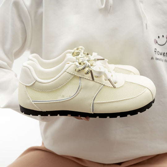 Damen Sportliche Freizeitsneaker mit atmungsaktiver Mesh-Oberfläche und komfortabler Dämpfung EB