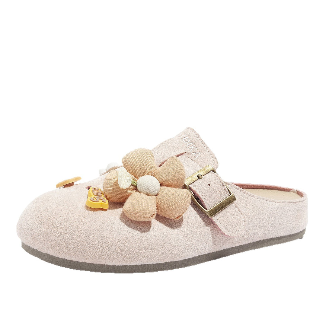 Damen Clogs mit floralem Dekor und verstellbarem Riemen EB